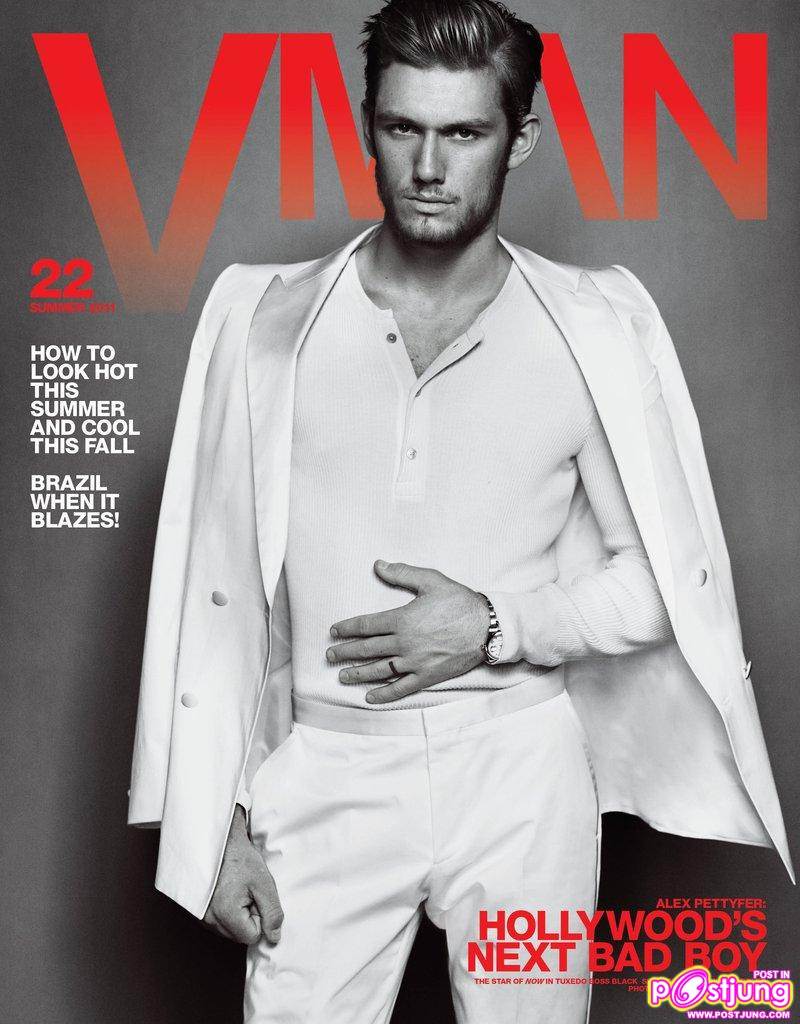Alex Pettyfer photoshoot for VMAN Summer 2011