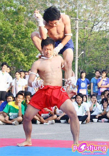 มาดูท่าแม่ไม้มวยไทยมสวยๆ ของหนุ่มทั้ง 2 คนนี้คับ