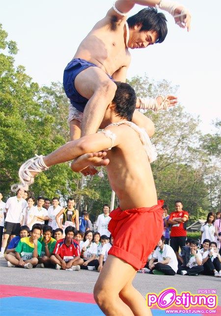 มาดูท่าแม่ไม้มวยไทยมสวยๆ ของหนุ่มทั้ง 2 คนนี้คับ