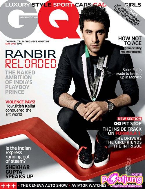 Ranbir Kapoor @GQ men&rsquo;s magazine India May 2011