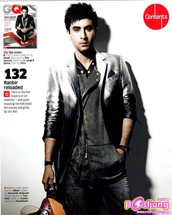 Ranbir Kapoor @GQ men&rsquo;s magazine India May 2011