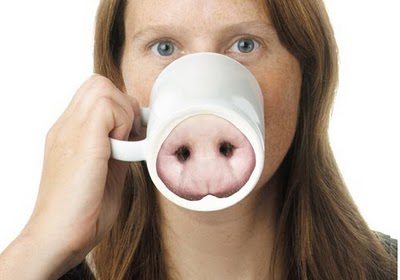 ไอเดีย แก้วน้ำรูปจมูกหมู Piggy Snout Mug