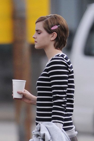 Emma Watson ในกองถ่าย "The Perks of Being a Wallflower"