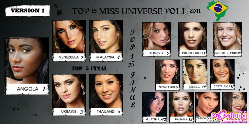 miss universe 2011 top 15