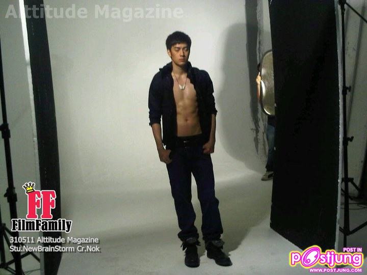 ฟิล์ม-รัฐภูมิ เบี้องหลังถ่ายแบบนิตยสาร Attitude Magazine