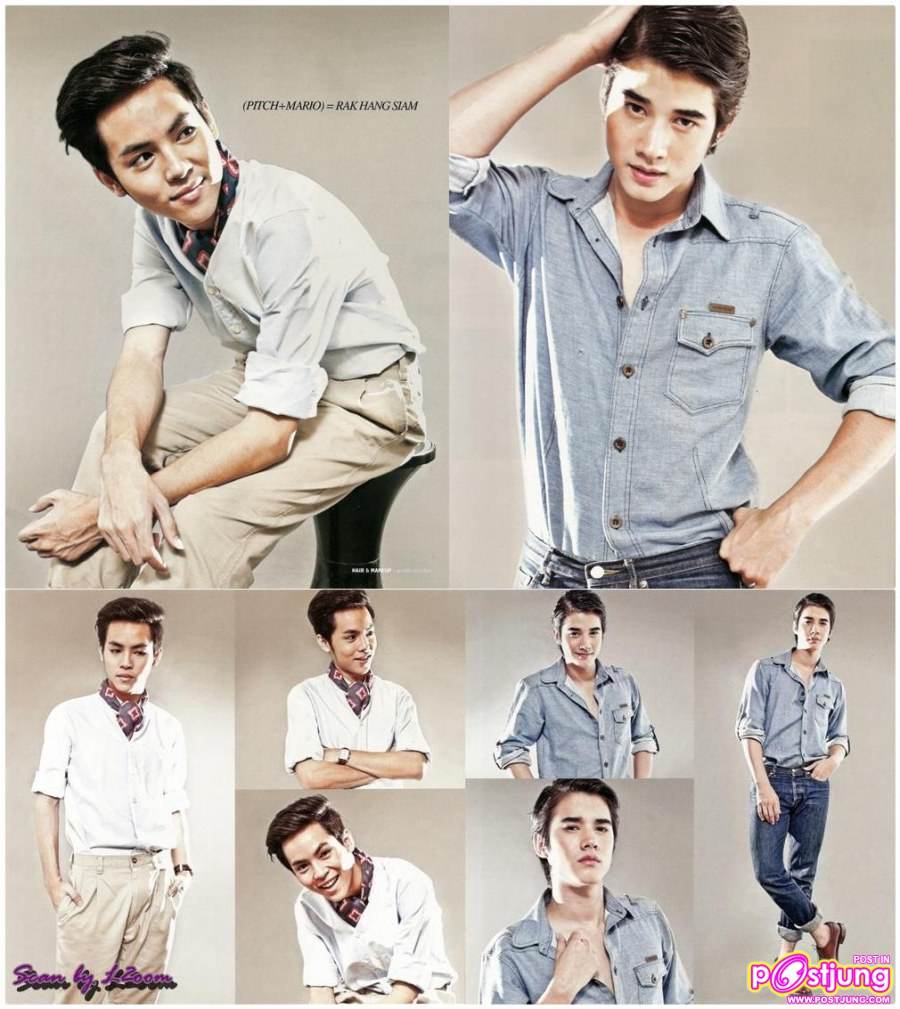 [Scan] มาริโอ้ & พิช-วิชญ์วิสิฐ @HAMBURGER vol. 9 no.155 May 2011