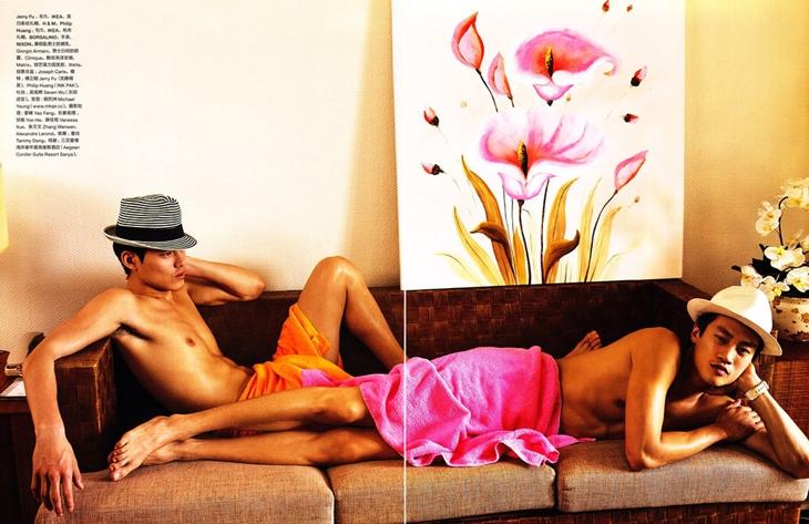 Philip Huang  & Jerry Fu @ Num&eacute;ro Homme China #1 S/S 2011