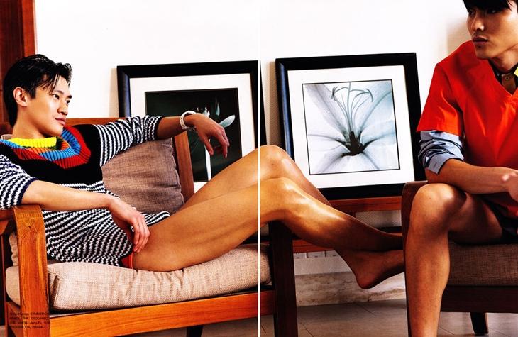 Philip Huang  & Jerry Fu @ Num&eacute;ro Homme China #1 S/S 2011