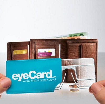 แว่นตา EyeCard ขนาดเท่านามบัตร