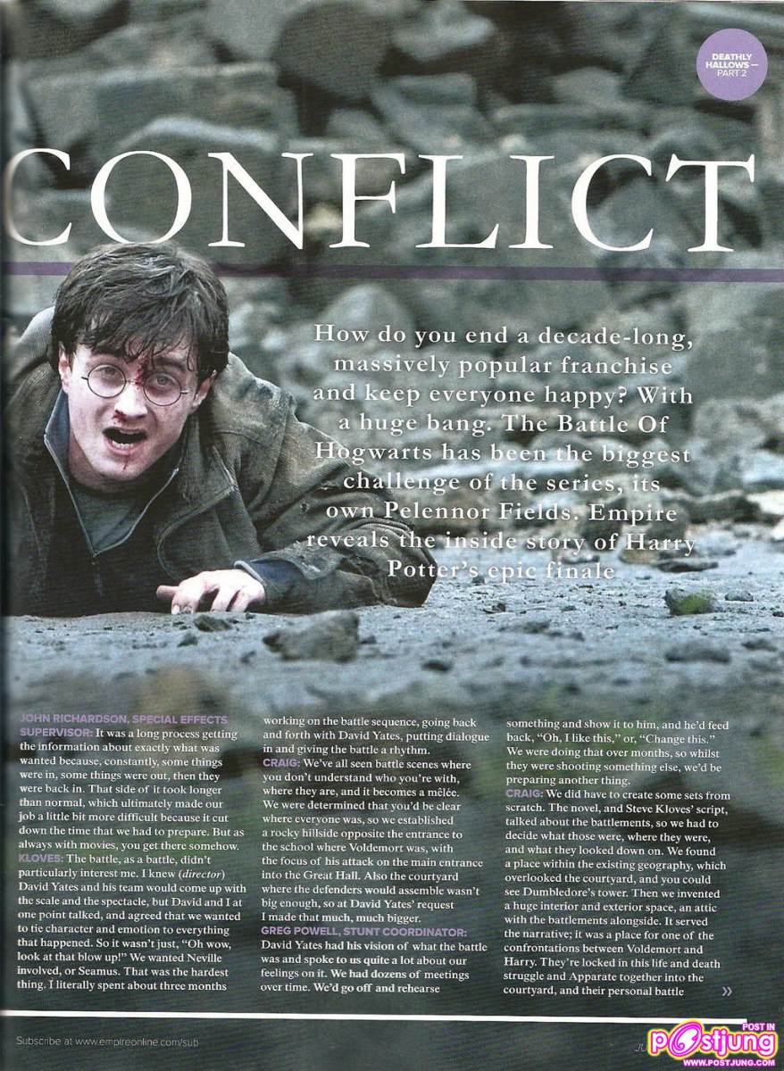 [Scan & interview] Harry Potter @ Empire Magazine July 2011