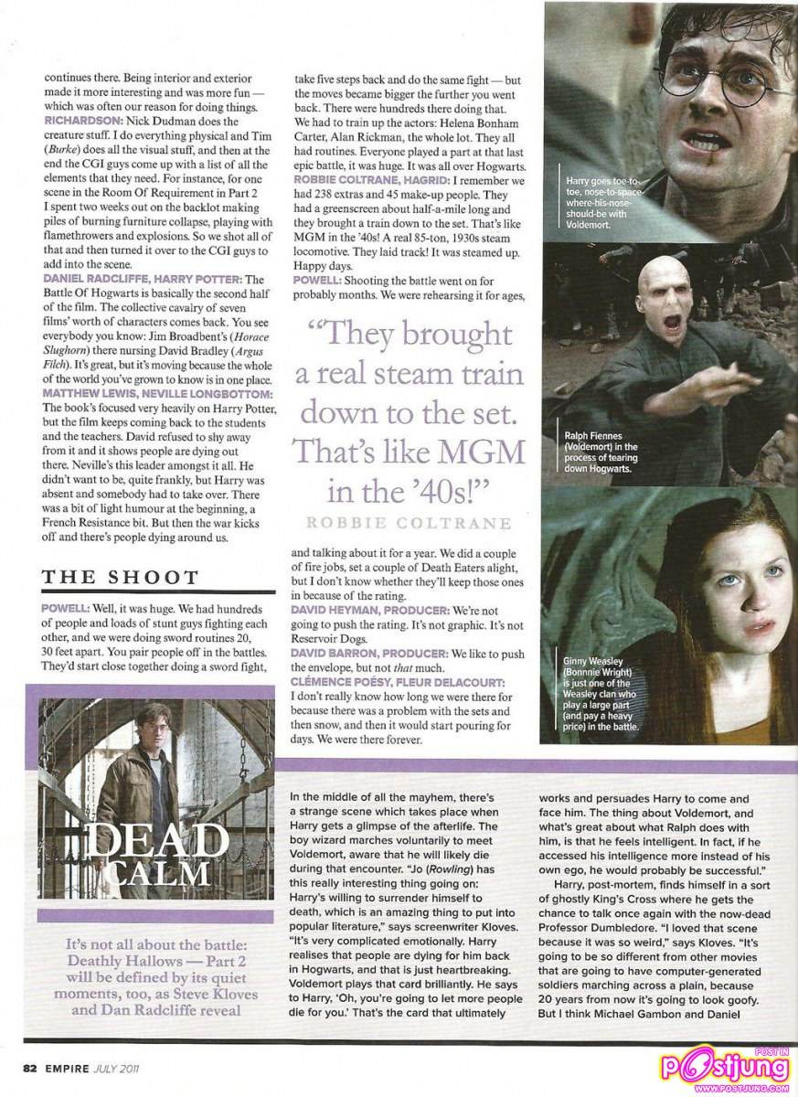 [Scan & interview] Harry Potter @ Empire Magazine July 2011