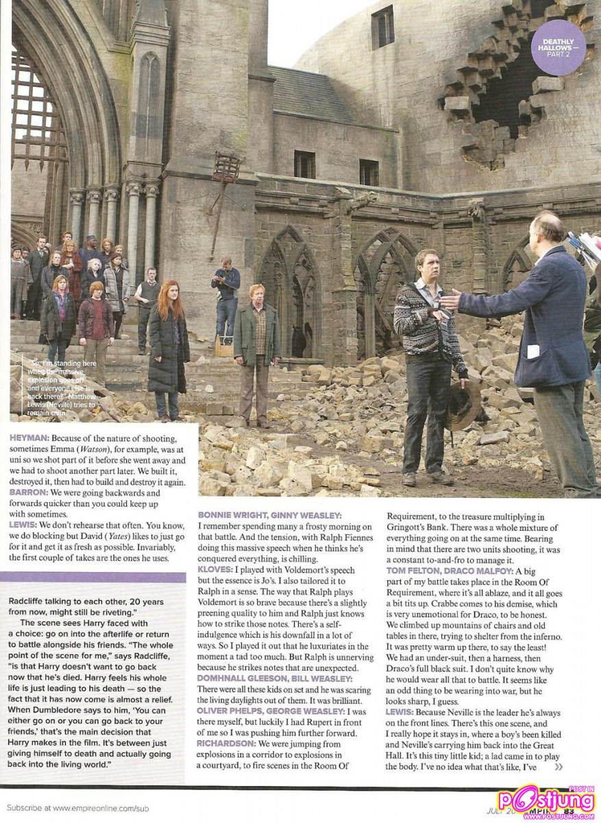 [Scan & interview] Harry Potter @ Empire Magazine July 2011