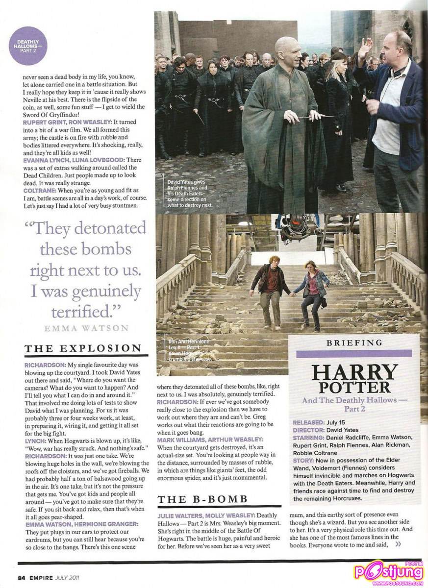 [Scan & interview] Harry Potter @ Empire Magazine July 2011