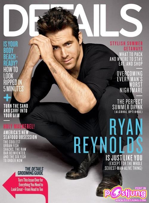 Ryan reynolds @ Details magazine June 2011