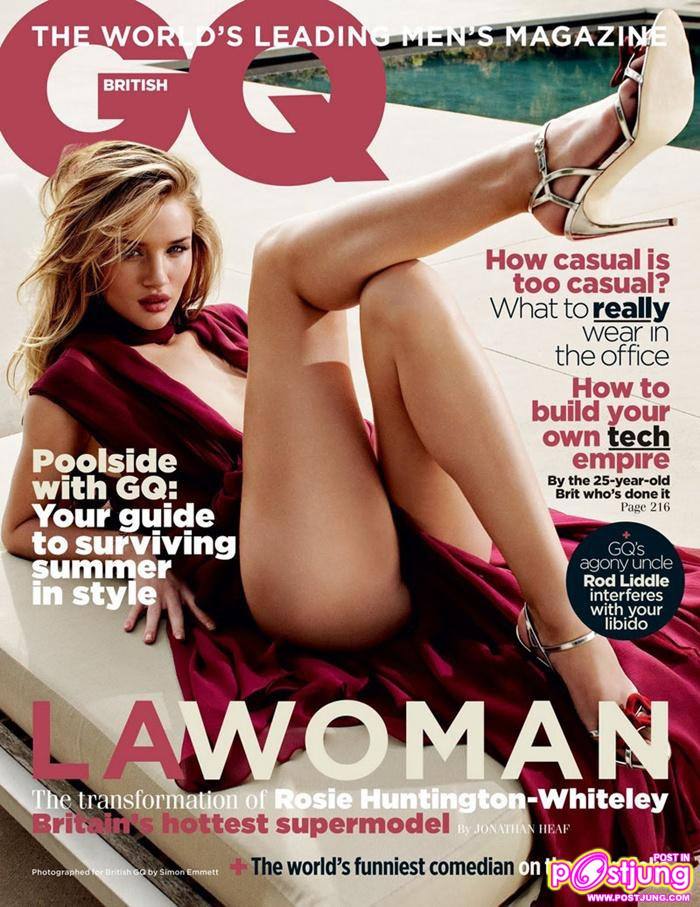 Rosie Huntington Whiteley @ GQ Magazine UK July 2011