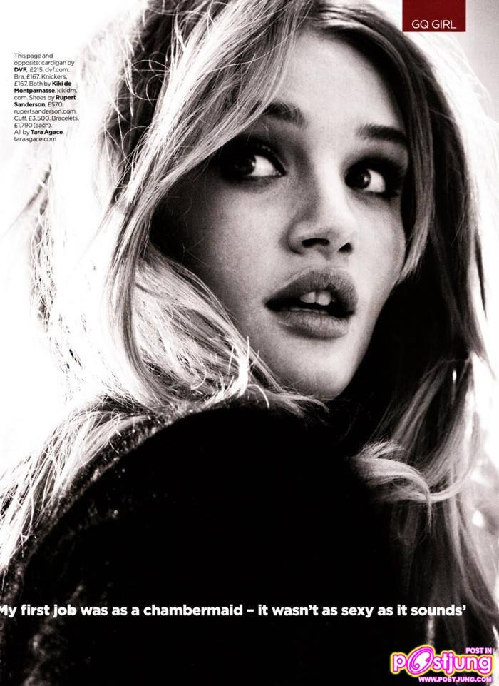 Rosie Huntington Whiteley @ GQ Magazine UK July 2011