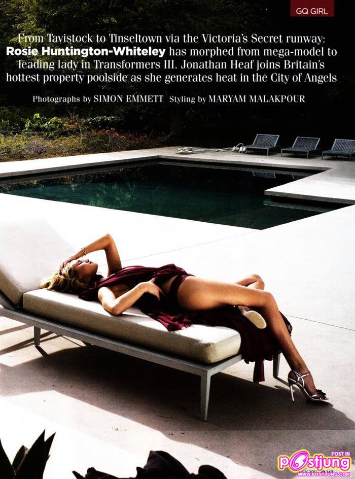 Rosie Huntington Whiteley @ GQ Magazine UK July 2011