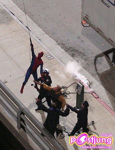 แอลพาไปบุกกองถ่าย Spider man 4