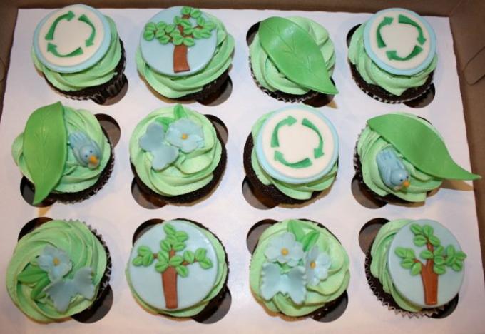 คัพเค้กสวยๆ น่ารัก น่ากิน จากร้านเบเกอร์รี่ที่นิวยอร์กค่ะ