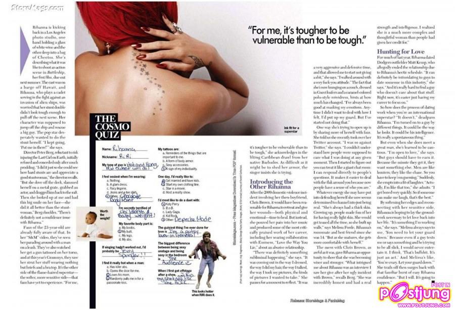 Rihanna @ Cosmopolitan July 2011
