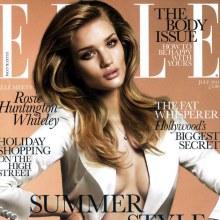 Rosie Huntington Whiteley @ Elle uk July 2011