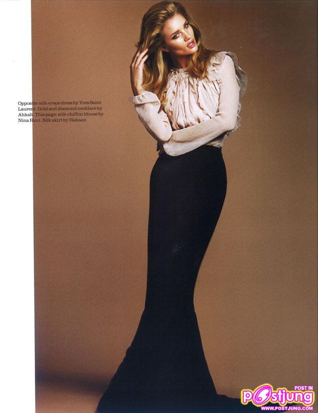Rosie Huntington Whiteley @ Elle uk July 2011