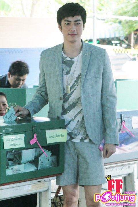 Pic.ฟิล์ม-รัฐภูมิ ใช้สิทธิ์เลือกตั้งล่วงหน้า