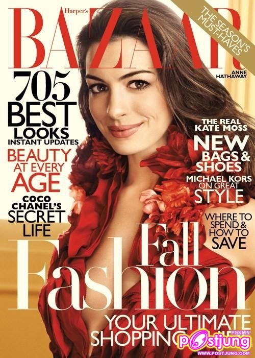 Anne Hathaway @ Harper’s Bazaar August 2011