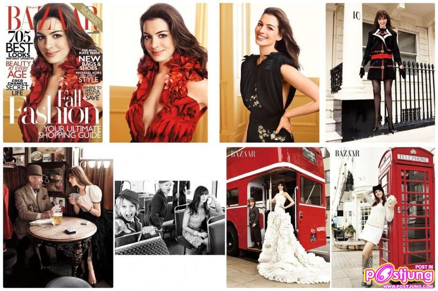 Anne Hathaway @ Harper’s Bazaar August 2011