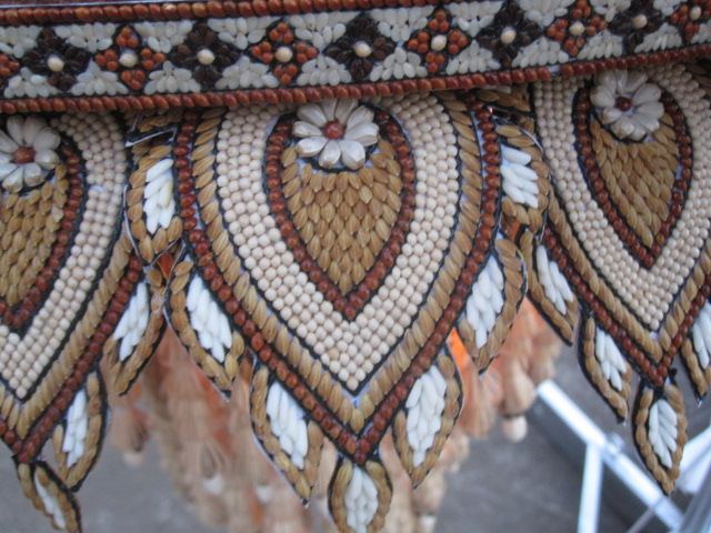 มีการนำเมล็ดธัญญาพืช มาเรียงกันให้เกิดความสวยงาม