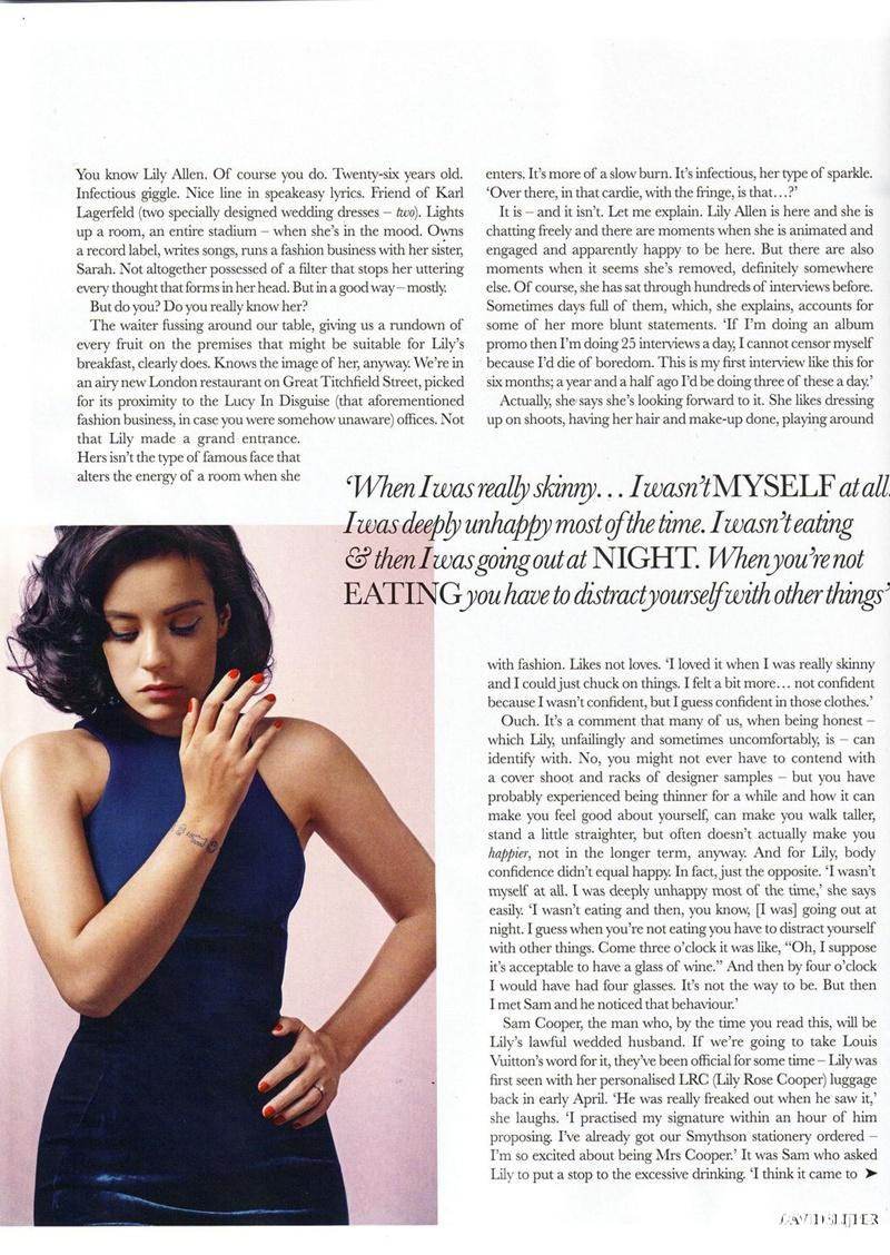 Lily Allen @ Elle Magazine UK August 2011