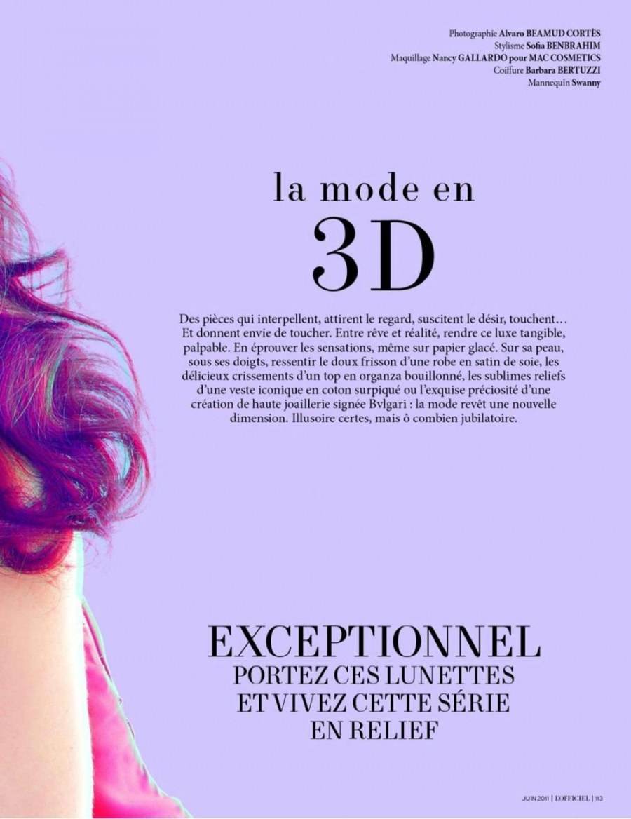 [3D] Swanny Visser @ L'Officiel  Africa June 2011