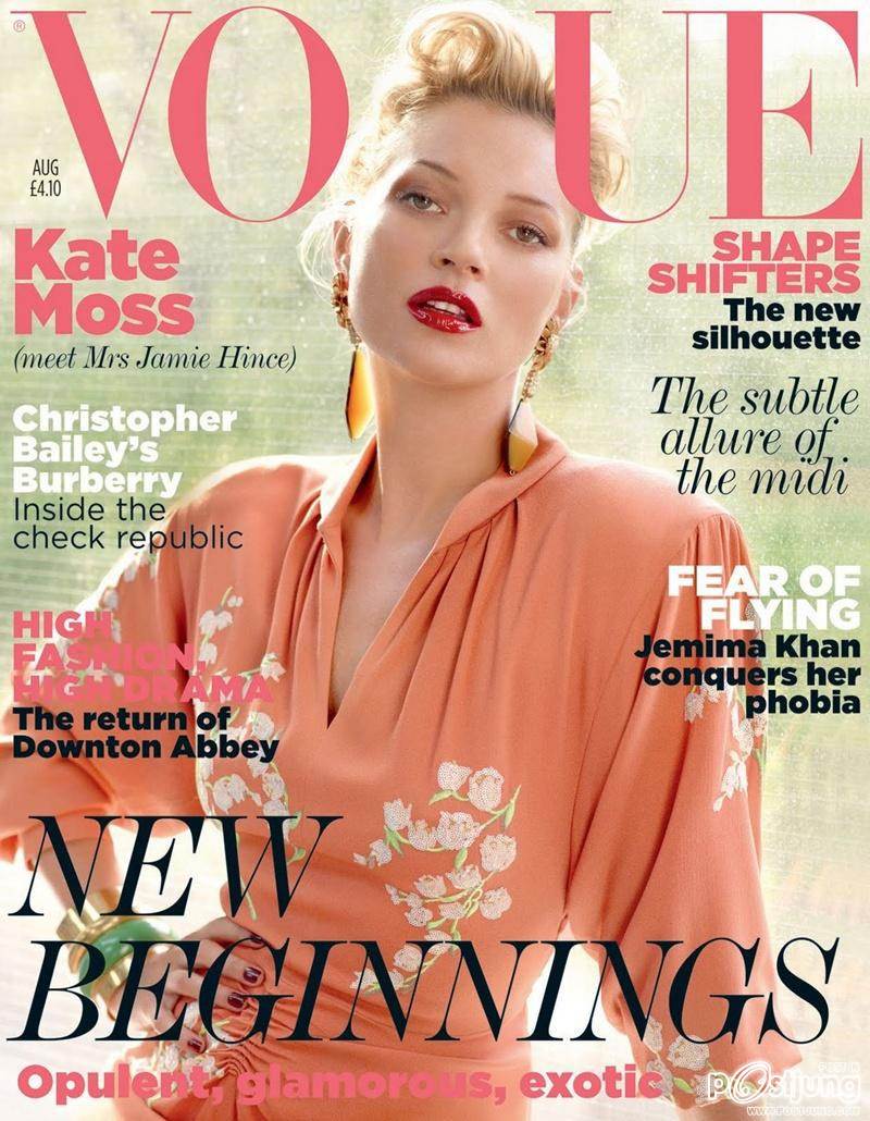 Kate Moss @ Vogue UK August 2011