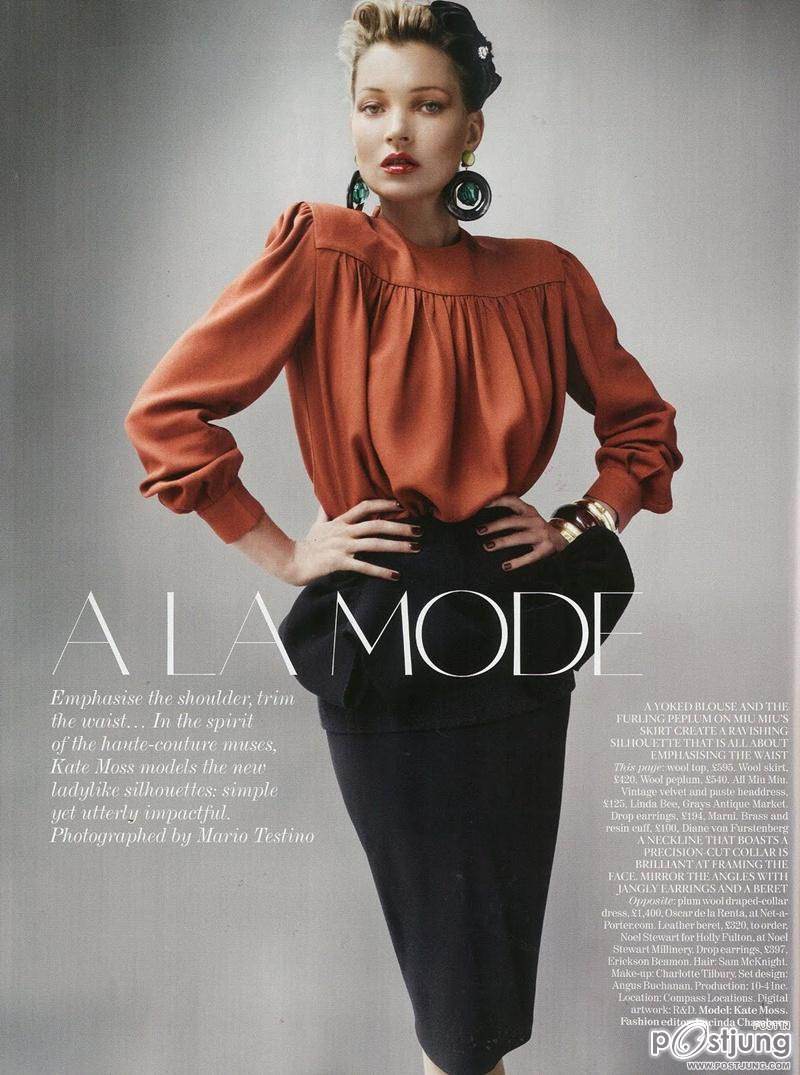 Kate Moss @ Vogue UK August 2011
