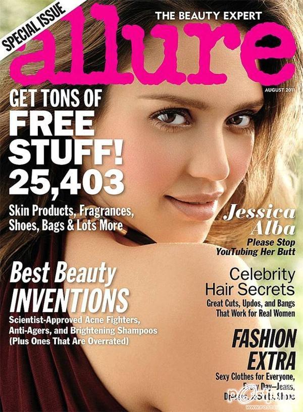 Jessica Alba @ Allure Magazine August 2011