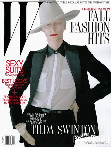 Tilda Swinton @ W Magazine August 2011