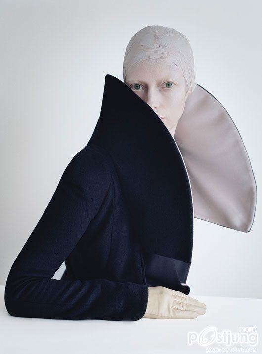 Tilda Swinton @ W Magazine August 2011