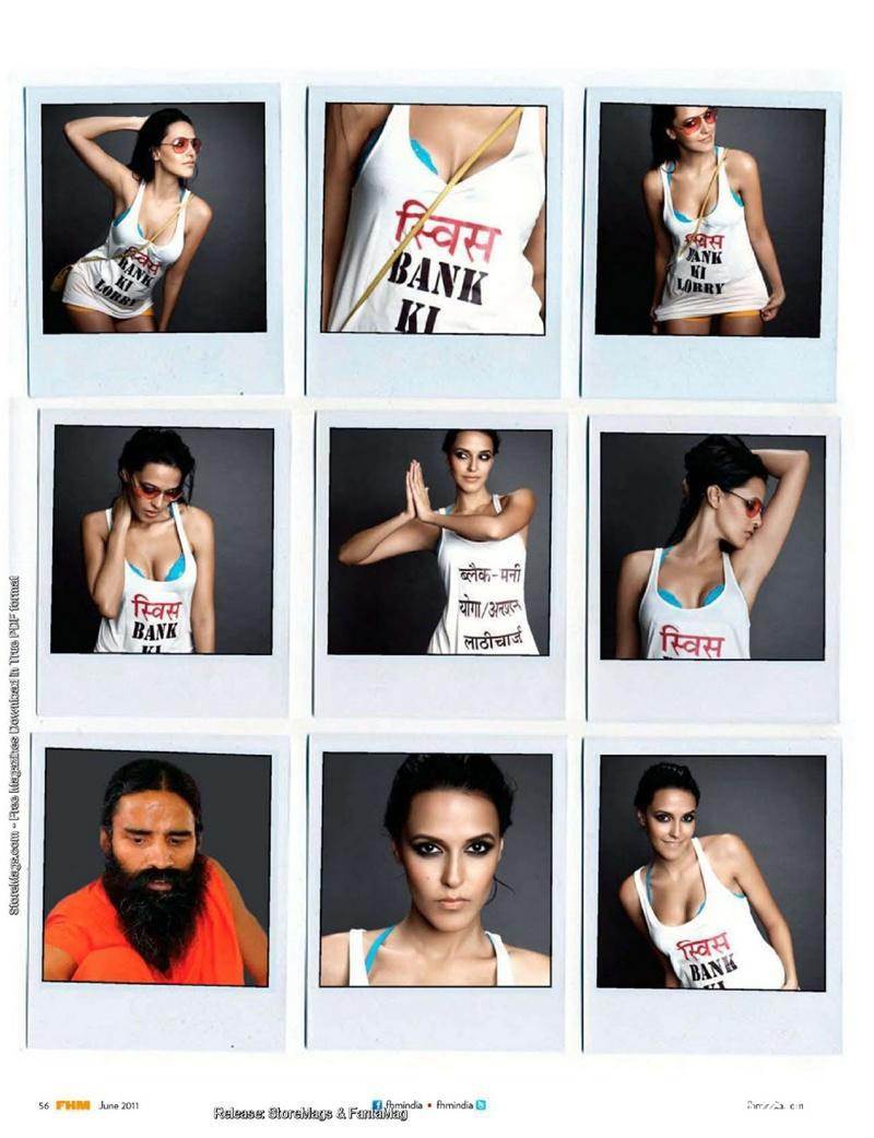 Neha Dhupia @ FHM Magazine India July 2011