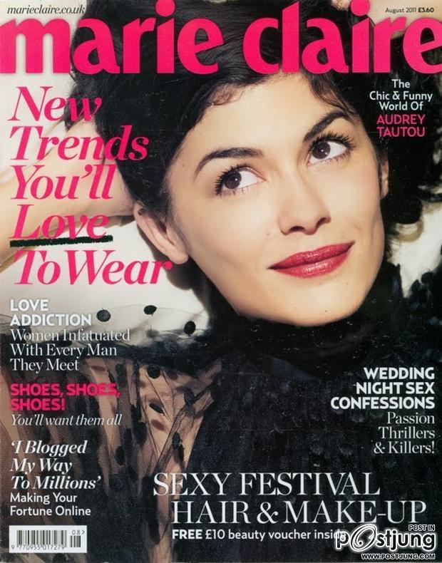Audrey Tautou @ Marie Claire UK August 2011