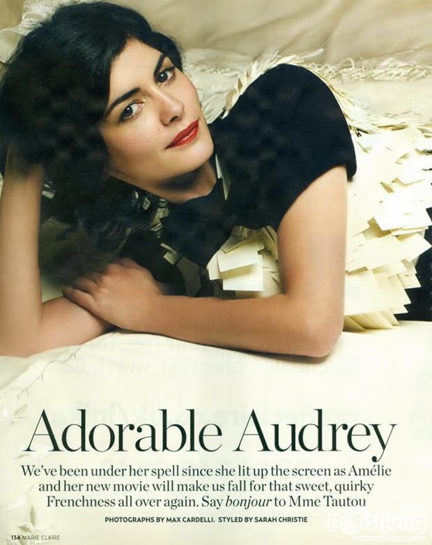 Audrey Tautou @ Marie Claire UK August 2011