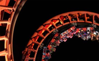 บนเครื่องเล่น ที่หวาดเสียว