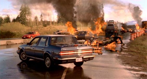 บนถนนในวันพักผ่อน