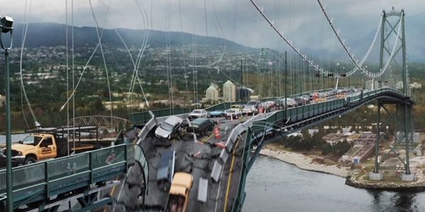 บนสะพานถนน เสียวสุดๆ