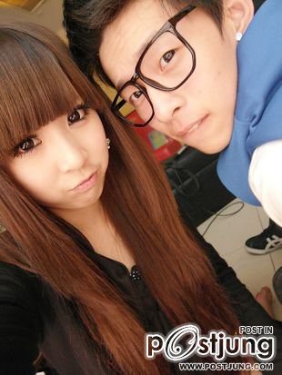 ถ่ายกับเเฟนครับ