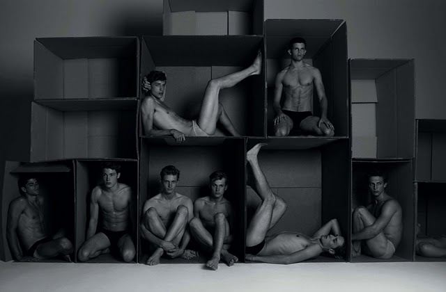 เหล่านายแบบในกล่องกระดาษ