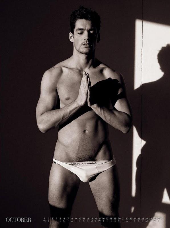 the Dolce&Gabbana 2008 calendar featuring David Gandy by Mariano Vivanco