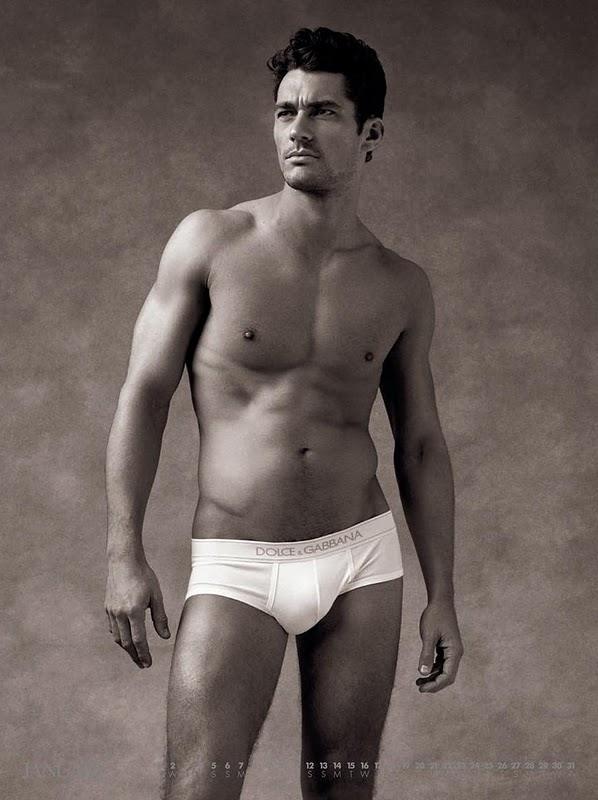 the Dolce&Gabbana 2008 calendar featuring David Gandy by Mariano Vivanco