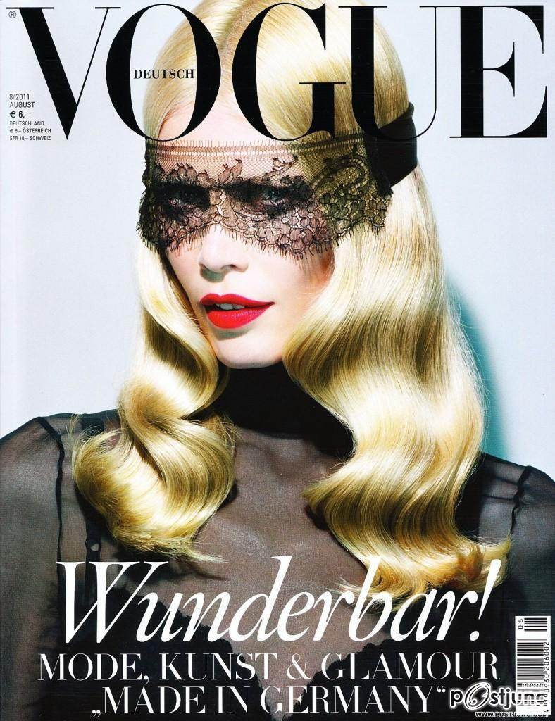 Claudia Schiffer @ Vogue Germany August 2011