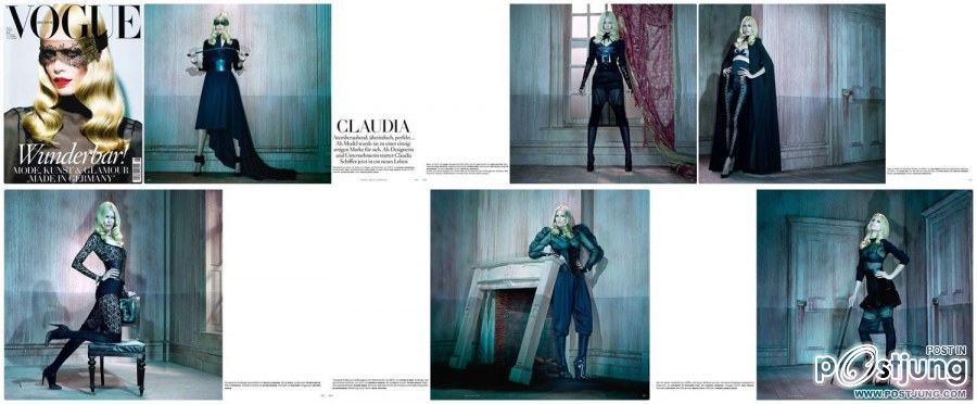 Claudia Schiffer @ Vogue Germany August 2011