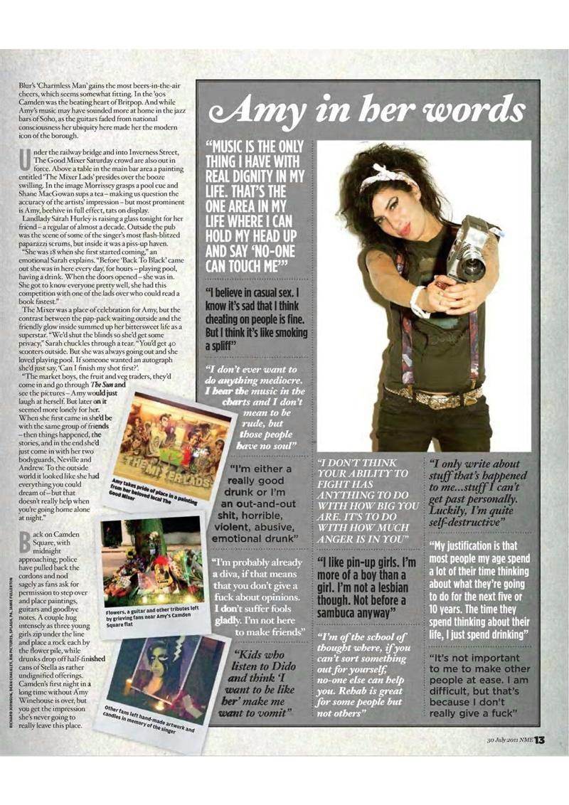 Amy Winehouse @ NME 30 July 2011